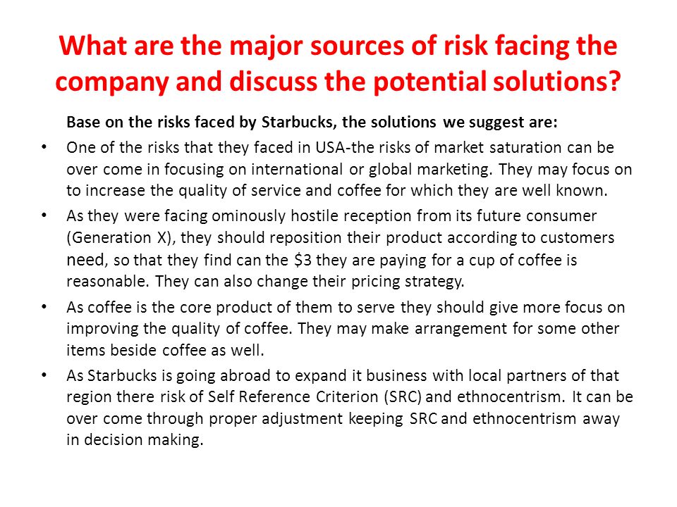 Starbucks Going Global Fast Case Study